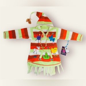 NEW✨ hand made Peruvian child's sweater pullover with hood